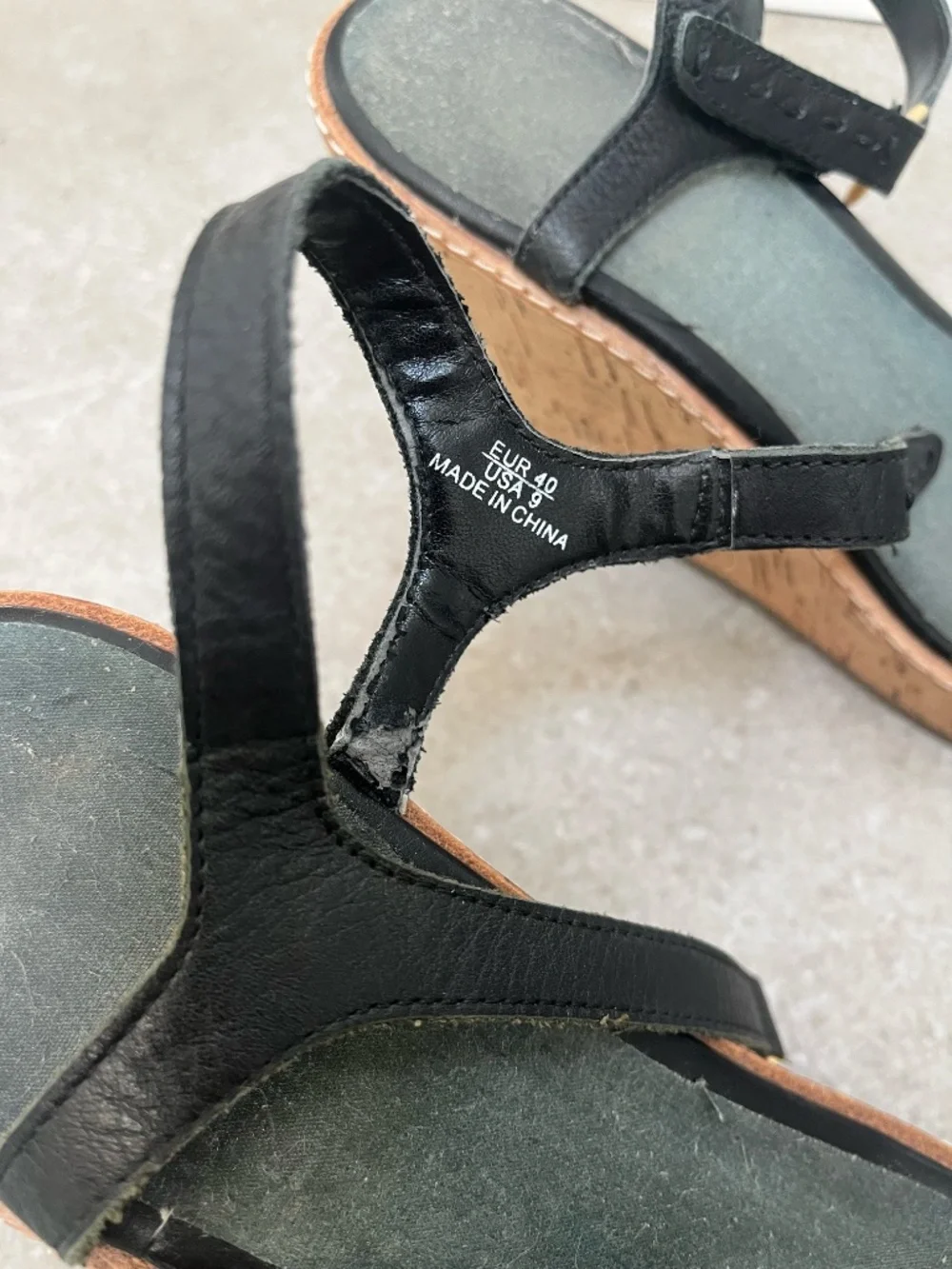 Amazing Black Wedge Heels size 9